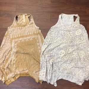 Pair of Magnolia Pearl Tanks